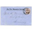 1900 "O.H.M.S." envelope with 1d lilac "I.R.Official" from Aberdeen to Stornoway.