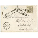 1882 cover with 6d grey pl 18, from Campbeltown to Adelaide, Australia.