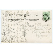 1908 postcard with EVII ½d with Stronsay, Orkney Islands, circular datestamp.