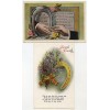 1910/33 SHETLAND postcards with EVII ½d and KGV 1d with Dunrossness circular datestamps.