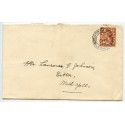 1930 SHETLAND cover with KGV 1½d with North Roe-Lerwick double ring c.d.s.