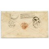 1860 cover with 6d lilac to New Brunswick with "Peterculter" Scots Local handstamp.