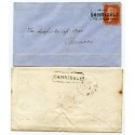 1858/59 covers with "Carridale" Argyllshire, Type VIII Scots Local handstamps.