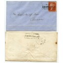 1858/59 covers with "Carridale" Argyllshire, Type VIII Scots Local handstamps.