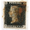 RARE 1840 1d black Pl 5 on cover  from ORKNEY Islands to Edinburgh