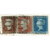 1851 cover 2 x 1d (different shades) + 2d blue tied "111" DUNBAR numeral cancel