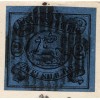 1862 23rd June cover from Brunswick to Einfurt bearing 2 sgr black on deep blue (SG 9) neatly tied by grid cancel with blue BRAUNSCHWEIG c.d.s. alongside.