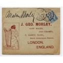 1902 - an illustrated printed envelope for "J.G. Morley, Harp Maker" addressed to London bearing 25c Mouchon tied by Paris c.d.s. Most attractive.