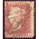 1862 1d red plate 184 with manuscript "LOSSIEMOUTH" cancel. Scarce.