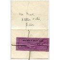 c. 1875 cover with violet Great North of Scotland Railway Paid Parcel label